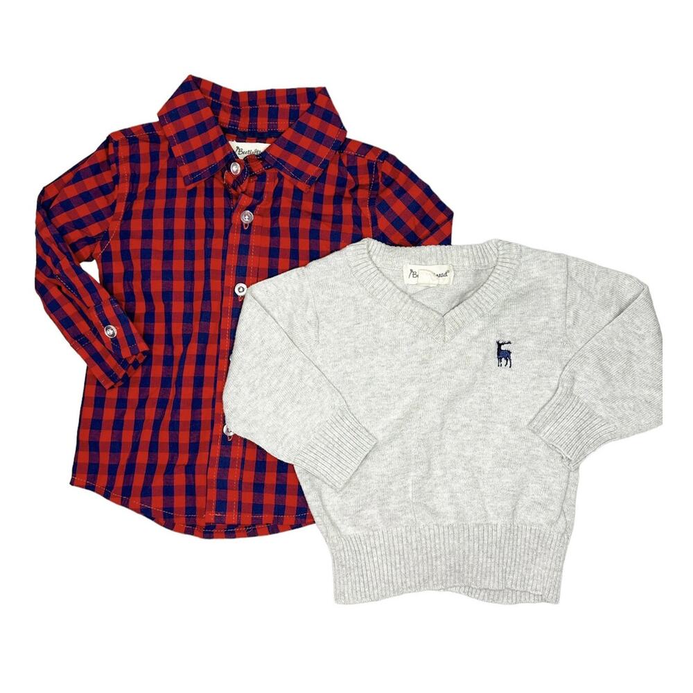 Beetle and Thread Sweater and Button Down Size 6-9 Months